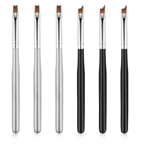 Trinkrittey Oblique + Half-Moon French Brushes, 6pc