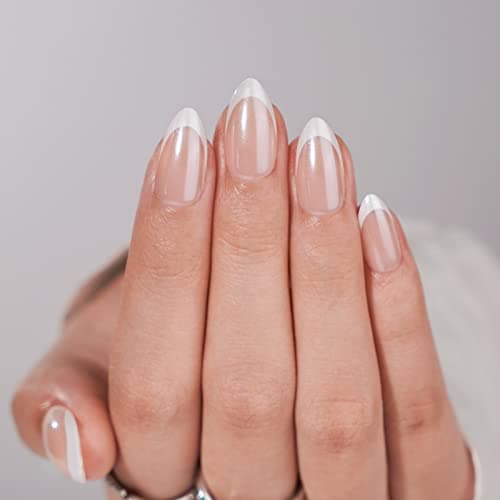 BTArtbox Classic Short Almond, White French