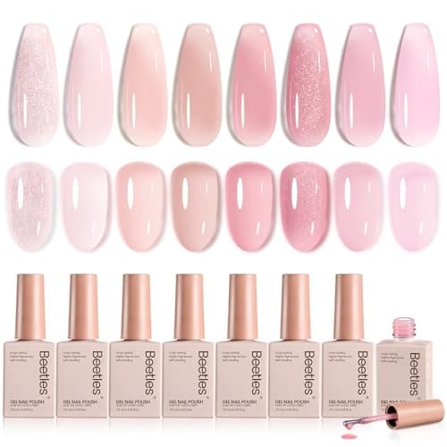 Beetles Nude Pink Jelly Set, 8×7.5 ml