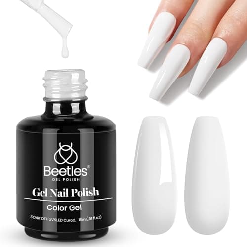 Beetles White Gel Polish, 15ml