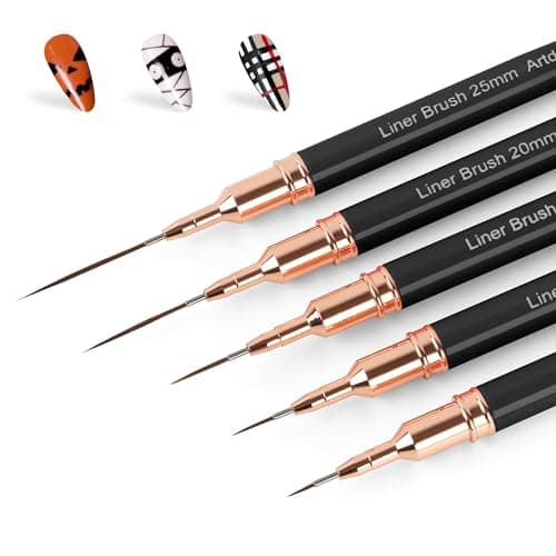 Artdone Metallic Liner Brush Set, 5 pieces