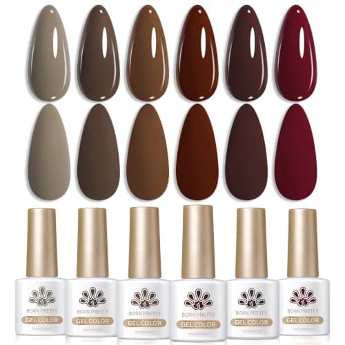 Born Pretty Fall Set: Brown, Burgundy, Wine