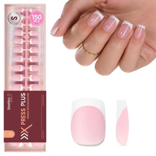 Beetles French Tips Short Square, 150 pcs