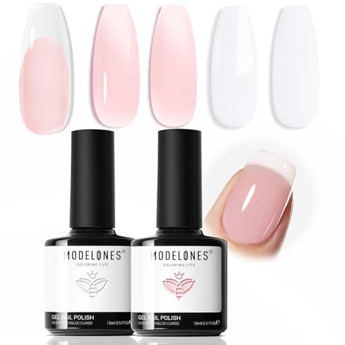 modelones French Manicure Gel Set, 2 × 15ml