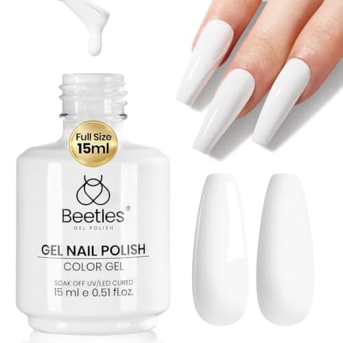 Beetles White Gel Polish, 15ml