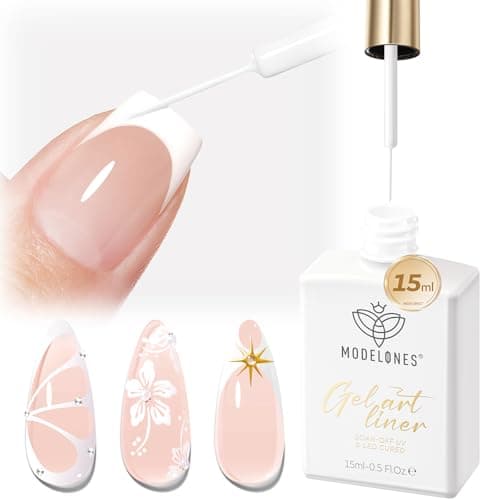 modelones White French Tip Liner Gel, 15ml