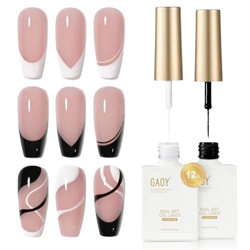 GAOY White + Black Liner Set, 2×12 ml