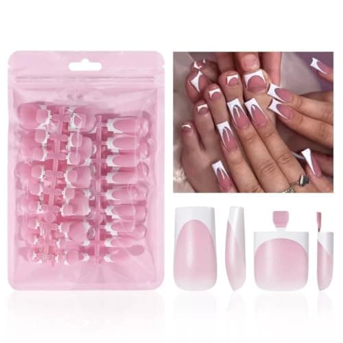 NHIXK White French Fingers + Toes Set, 60pc