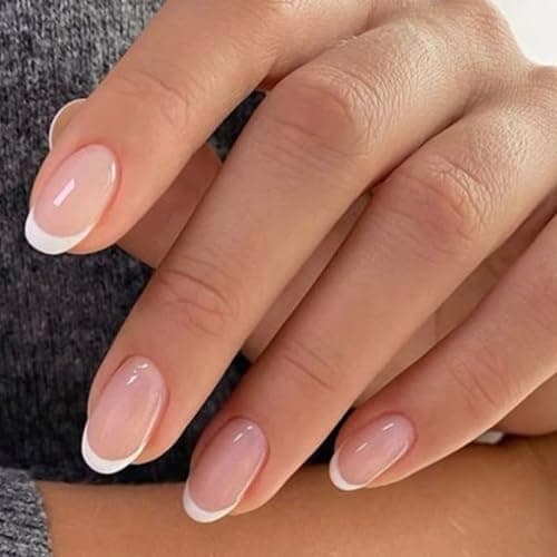 modelones Short Oval French Tips