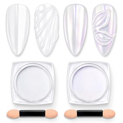 Beetles Chrome Duo: White Pearl + Purple Aurora