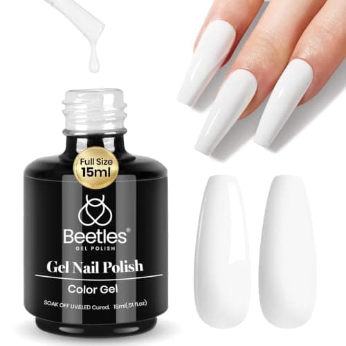 Beetles White Gel Polish, 15ml