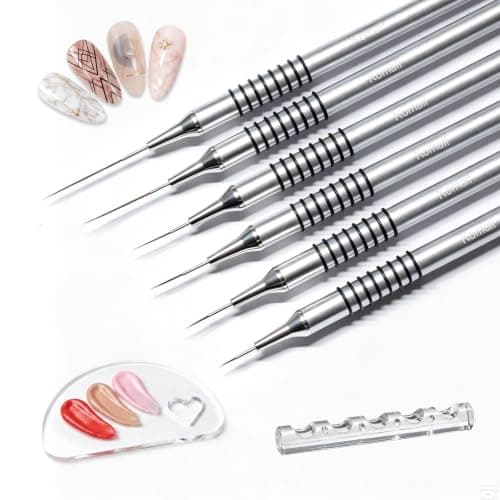 Komall Non-Slip Liner Brushes, 6pc