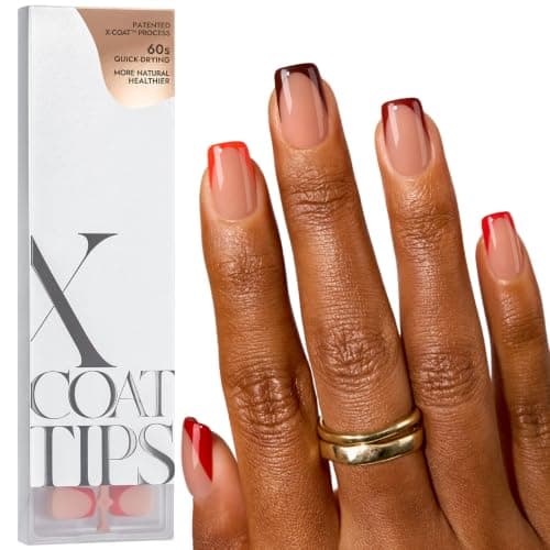 BTArtbox Red French Tips, Short Square, 160pc