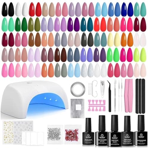Beetles 55-Colour Gel Kit with Lamp, 80pc