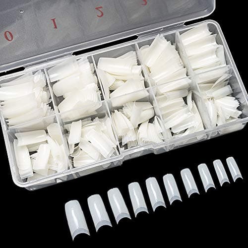 Krofaue Flexible Half-Cover French Tips, 500pc