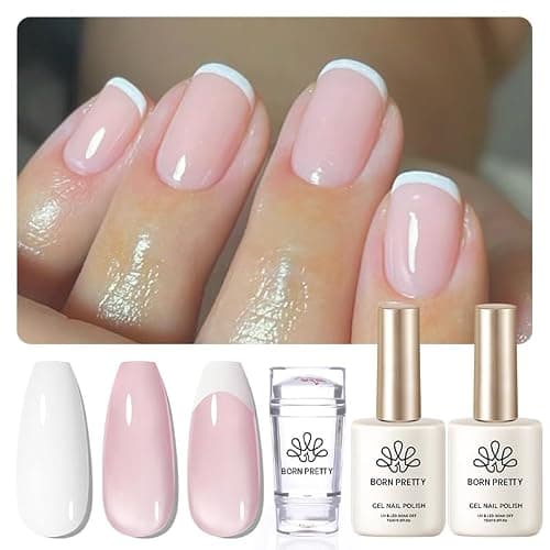 Born Pretty Stamper + White & Pink Gel Kit