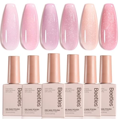 Beetles Pink Glitter Jelly Set, 6 Colours