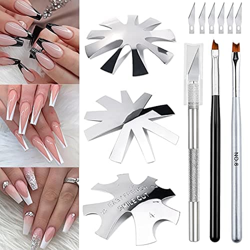 Lokyango French Tip Cutters, 3 Shapes + Blades