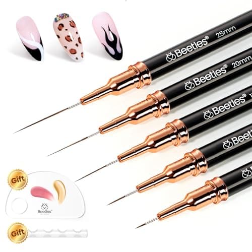Beetles Metallic Liner Brushes, 5 Lengths