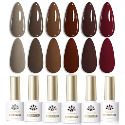 Born Pretty Fall Set: Brown, Burgundy, Wine