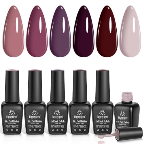 Beetles Fall Set: Burgundy, Maroon, Mauve, Plum